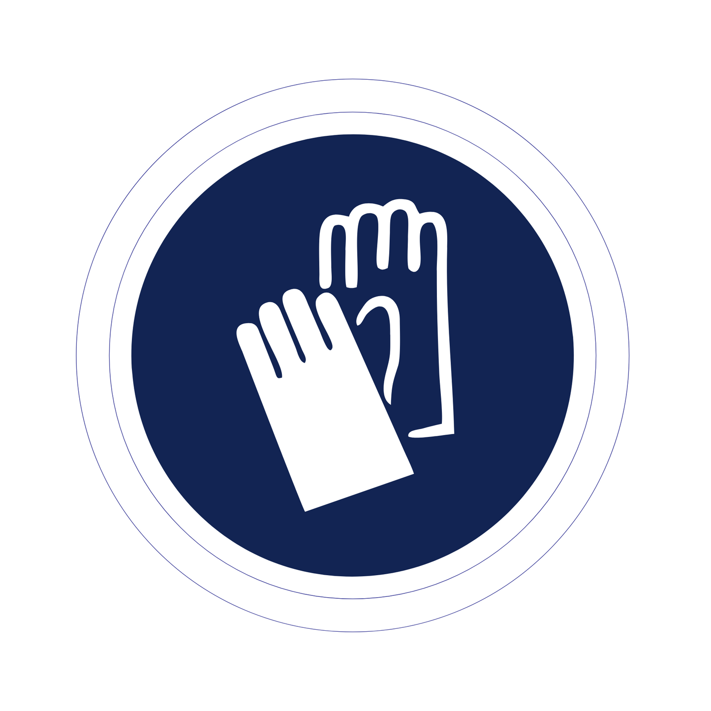 Calcomania de "Uso Obligatorio de Guantes de Seguridad"