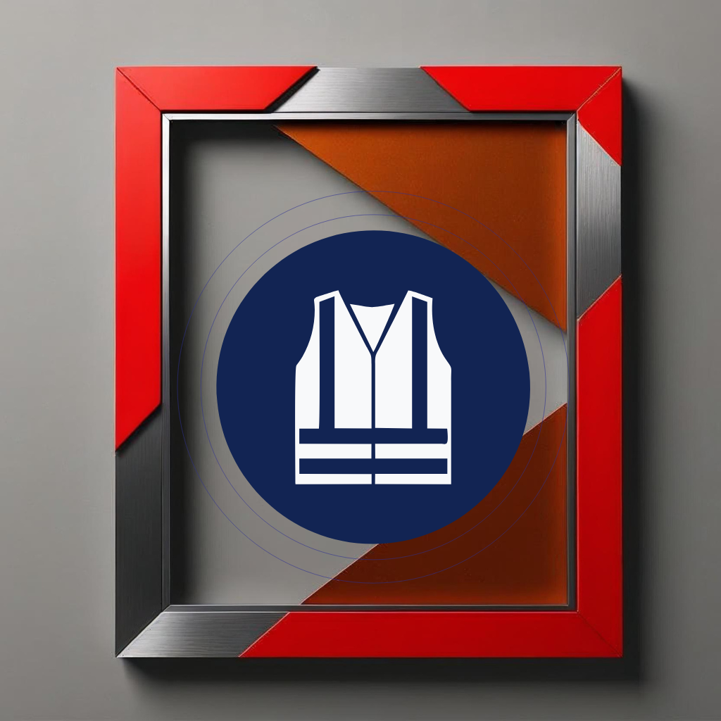 Calcomania de "Uso obligatorio de chaleco de seguridad"