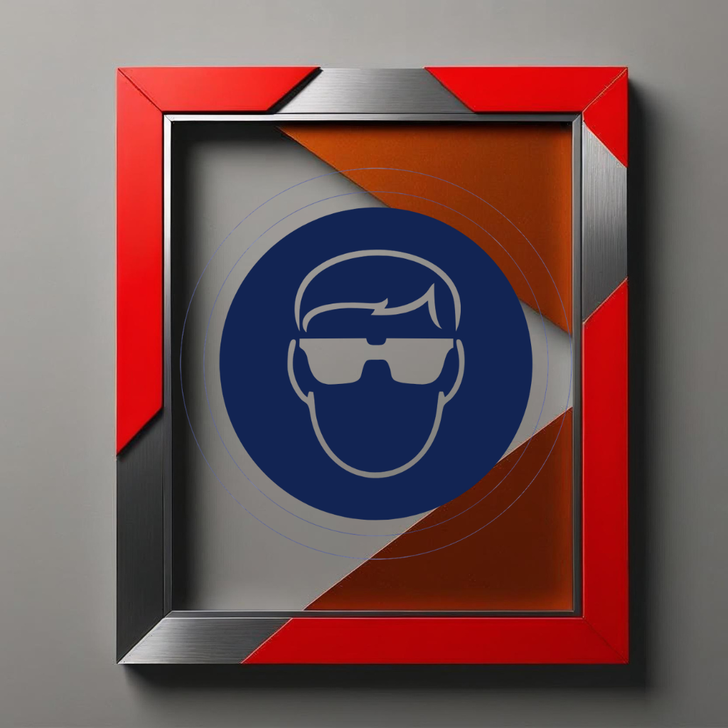 Paquetes de 50 Calcomanias "Uso obligatorio de Lentes de seguridad"