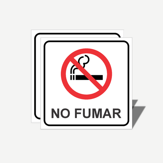 2 Señales GRANDES de "No Fumar" | Señalética Protección Civil