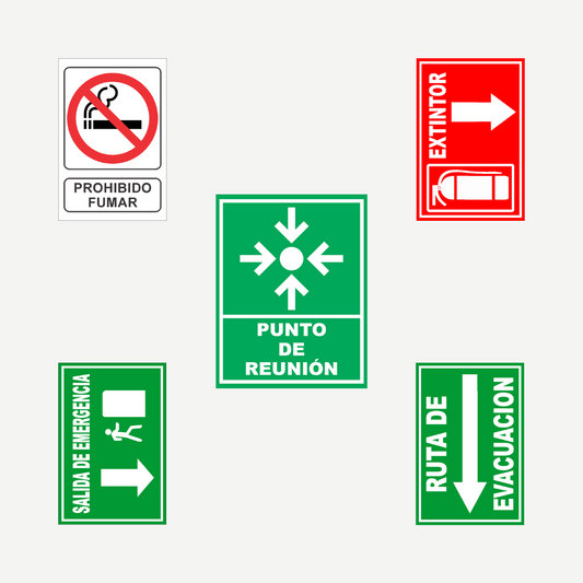 Kit Básico para Negocio – Señalización Oficial de Seguridad